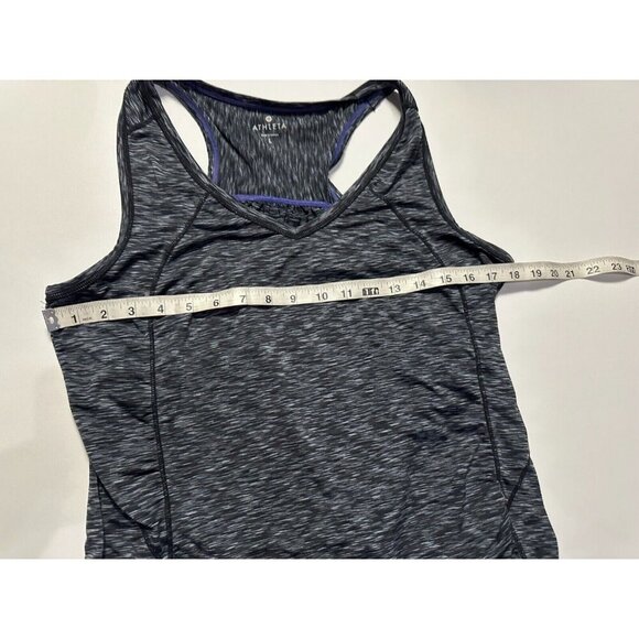 Athleta Womens Space Gray Racer Back Yoga Running Athletic Top Size Large - Picture 6 of 8